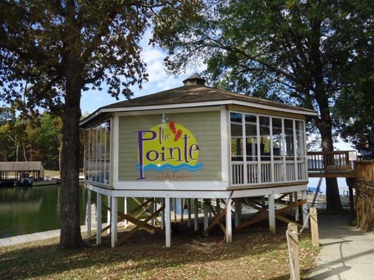 the pointe restaurant on Lake Gaston at eaton ferry marina