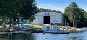 Lake Gaston boat fuel docks at Eaton Ferry Marina