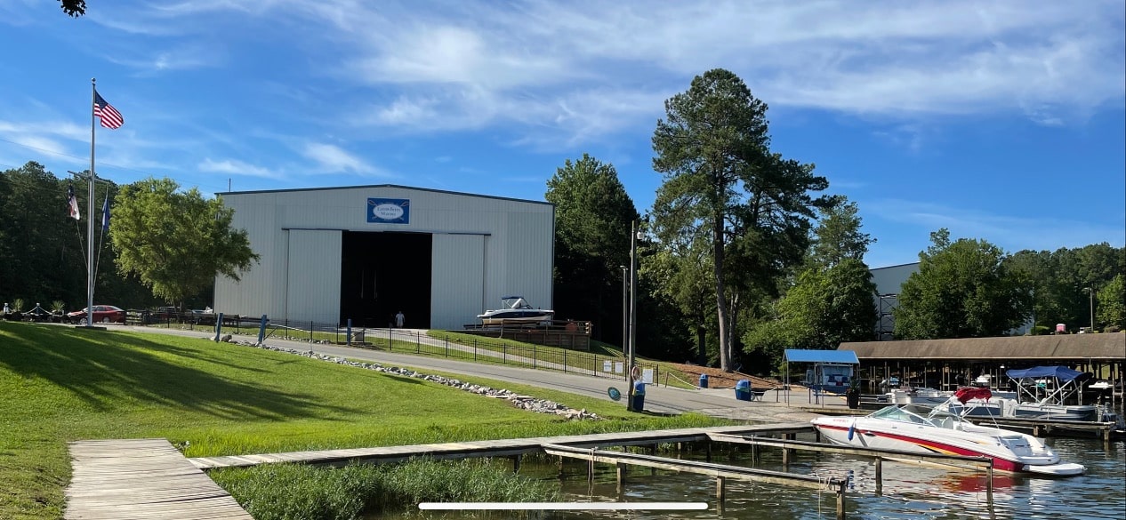 dry stack boat storage and wet slips lake gaston