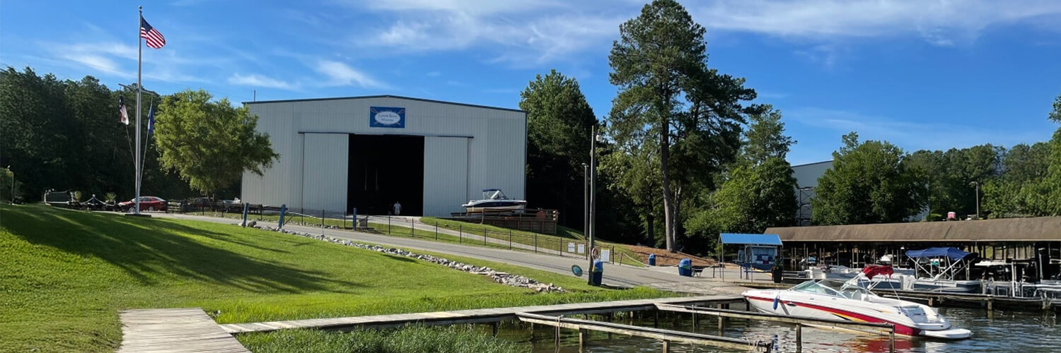 dry stack boat storage and wet slips lake gaston